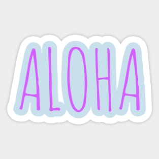 Aloha Hawaii Sticker